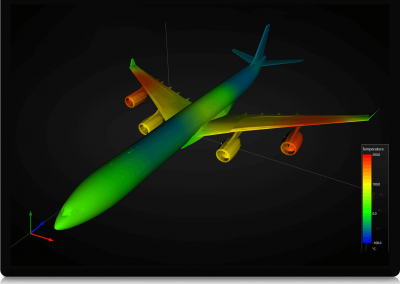 Arction WPF MeshModel-Airplane-LightningChart example