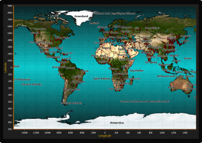 Arction WPF world-map-chart example